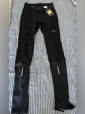 Nike Black Reflective Logo Running Tights